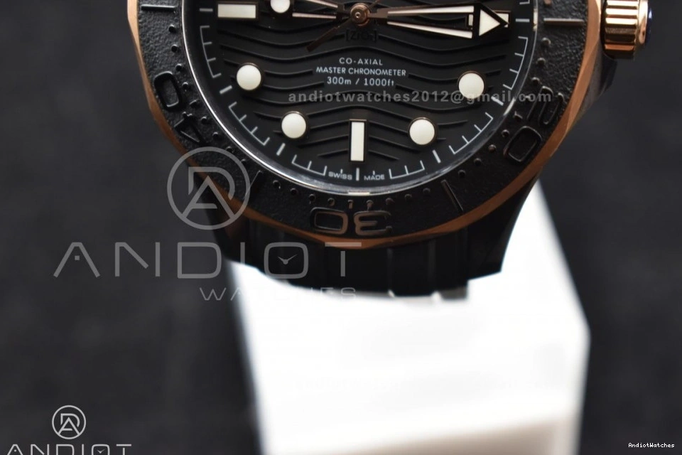 Best Black Seamaster VSF Black Neat Bezel Strap Rubber 43.5mm A Dial 300m Edition on 1070 1:1 RG Black Ceramic 1205